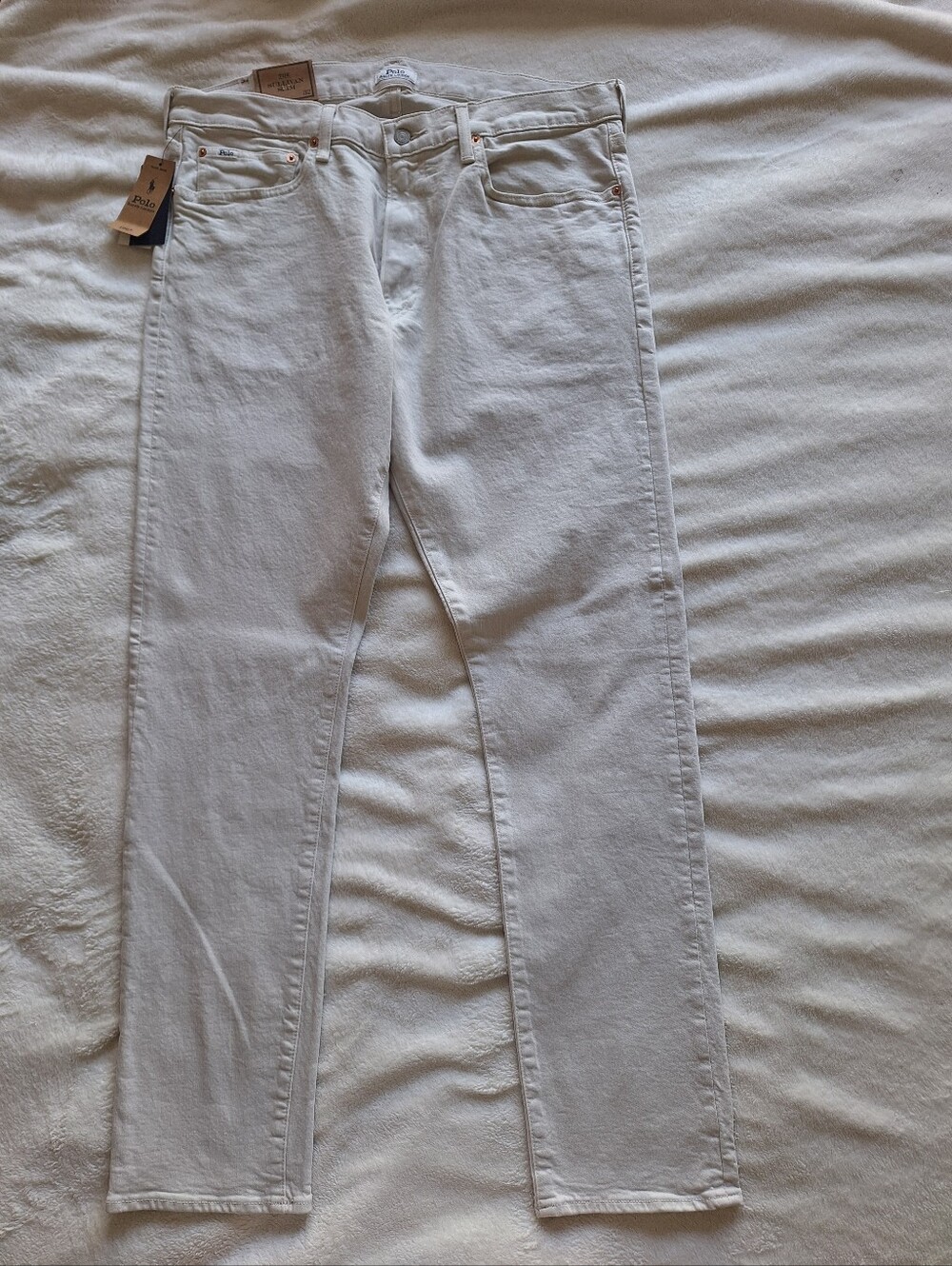 NWT Polo Ralph Lauren Sullivan Slim Jeans 36x32 Stone Garment Dyed Bloomingdales